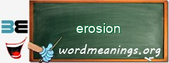 WordMeaning blackboard for erosion